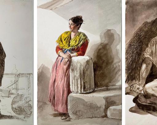 Впервые в России на аукцион выставляют сразу 33 рисунка Карла Брюллова